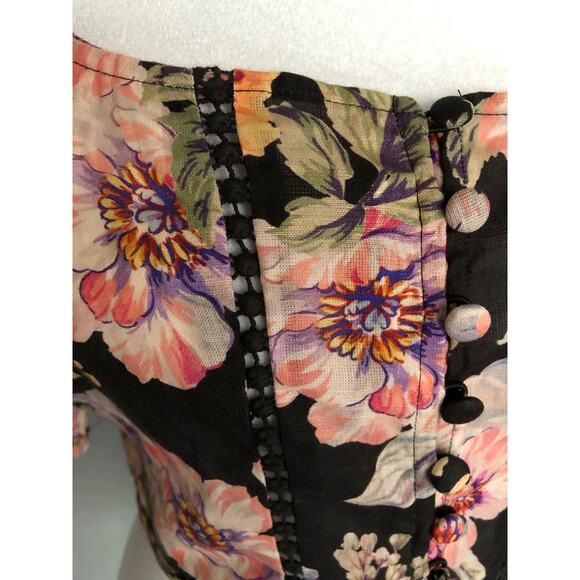 GUESS Cassandra Top Women's Size Small Puff Sleeve NEW - Picture 4 of 9